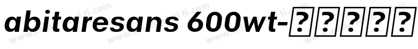abitaresans 600wt字体转换
